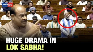 WATCH: Om Birla Angrily Shouts At Opposition For Disrupting PM Modi's Speech