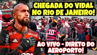 LIVE DA CHEGADA DE ARTURO VIDAL AO RIO, PARA SE APRESENTAR AO MENGÃO E ASSINAR NO NINHO!