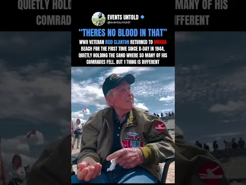 WW2 Veteran Returns To Omaha Beach After 81 Years #ww2 #shorts