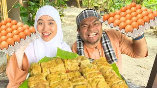 TELUR GULUNG VIRAL | Korean Egg Roll | Kak Asiah & Bazli UNIC