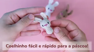 Coelho em amigurumi fácil e rápido! ♥ E tem receita de páscoa nova na loja!