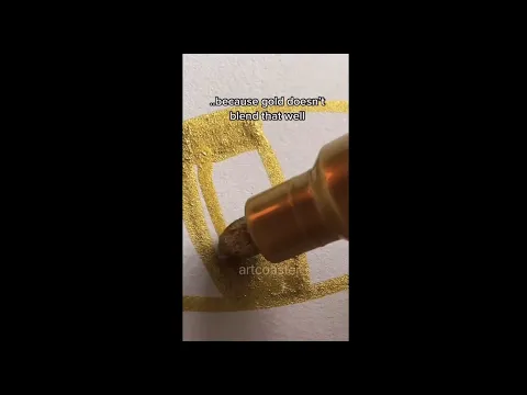 Drawing, But I can Only use GOLD (satisfying) #shorts