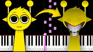 Normal vs Horror Sprunki Sounds - Piano Tutorial
