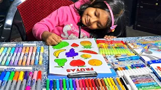 MEHER COLOURING FRUITS 🥭 🍎 🍌 #fruitsdrawing #drawing #kiddraws #kidsdrawing #howtodraw #howtocolor