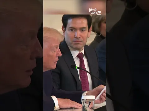 Rubio hands Trump a PRIVATE NOTE & Trump reads it aloud #shorts