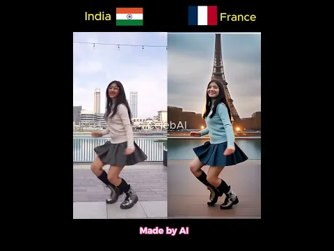 Wow India vs World 😮 ft. @BeatsWithHarnidh   #bollywood  #dance  #ai