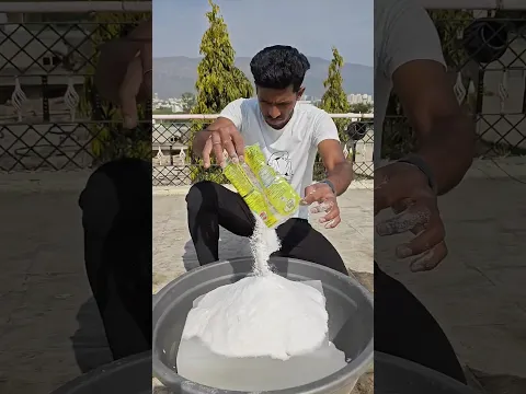 Will ice survive in salt ? #shorts #surajkeexperiment