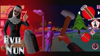Evil Nun 🔨 Attack 😱‼️Character - Dude Theft Wars .Exe - Dude Theft Wars Funny Moments