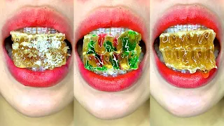 asmr HONEYCOMB eating sounds