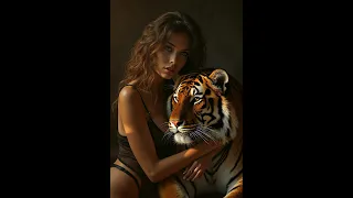 Beautiful Animals and Music for Relax:  :je t aime to i la flamme Tiger