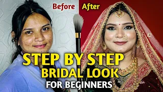 No Parlor Needed |👰‍♀️Dulhan Makeup at Home | Easy Step-by-Step Guide💄||#thesastamakeup 