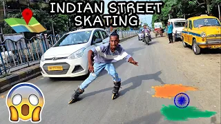 INDIAN STREET SKATER #skating IN KOLKATA 🇮🇳🙌 with @PowerslideInlineskates