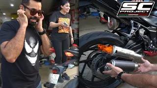 LOUDEST EXHAUST for My NEW BIKE | SC PROJECT GROWLER 🤯😱