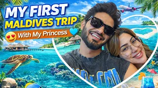 My First Maldives Trip With My Princess 💙🪸🏝️ (first part mumbai to maldives ￼) #maldives 