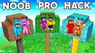 Minecraft Casa del ÁRBOL NOOB vs PRO vs HACKER