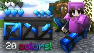 prism 16x (refraction's 250k pack) 20 different colors! + bedwars 1v1s with @Zuxt