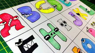 DIBUJO A ALPHABET LORE (A - R) 😱 COMO DIBUJAR A THE ALPHABET LORE