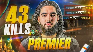 SCREAM IS BREAKING CS2 PREMIER ?!! (+43 KILLS)