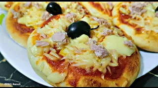 قنبلة رمضان 2024🔥ميني بيتزا بالعجينة السحرية خفيفة مع اروع صلصة طماطم بمكونات إقتصادية 👌