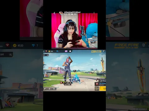 Cute girl YouTuber 🥰❤️ reaction 🗿||￼#gaming #freefire