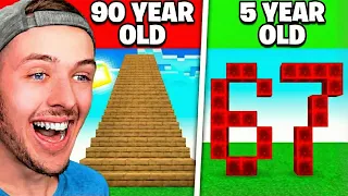 5 Year Old vs 90 Year Old Minecraft…