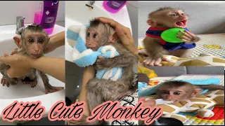 Mother takes good care of baby