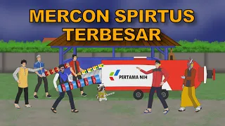 Adu Meriam Petasan Spirtus Paling Keras | Animasi Ramadhan Mas Sayur