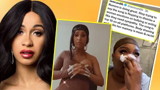 Cardi B goes off on fans for dragging Lizzo and making her cry!