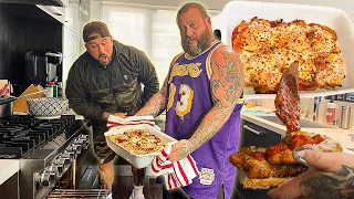 "ACTION BRONSON" TEACHES BIG BOY HOW TO COOK HIS (FAMOUS) CHICKEN PARMESAN