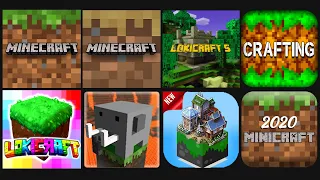 Lokicraft VS Minecraft PE 1.18 BETA VS Minecraft Trial VS Lokicraft 5 VS other mcpe copy games