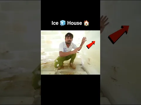 Ice 🧊 house 🏠😱 #shorts #ice #house #experiment #mrindiahacker