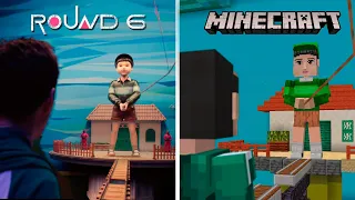 Criei CENAS de ROUND 6 dentro do Minecraft !!!