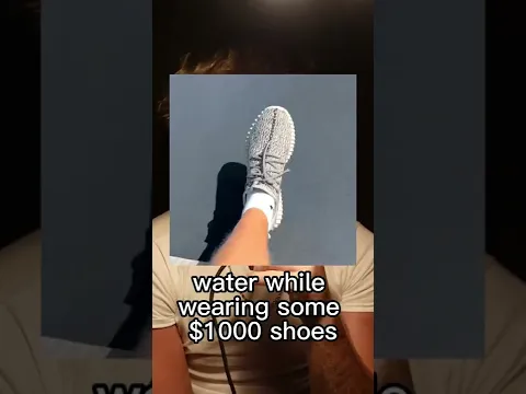 he ruined $1,000 shoes
