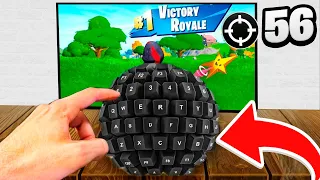 Usando 100 TECLADOS *HACKEADOS* en Fortnite…