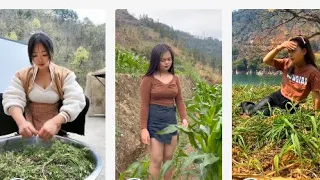 #记录大山里的农村生活#你永远不知道女生的腰  #countrygirl