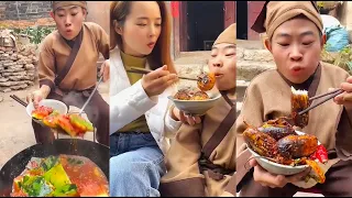 Very satisfying episodes from Chinese man cooking local foods, ASMR eating food, MUKBANG, #part3.
