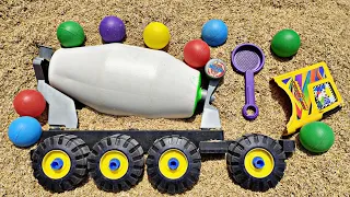 Menggali Mainan Mobil Mobilan Tayo, Truk Oleng, Truk Molen, Mobil Oleng, Mobil Truk,Truk Animal,Truk