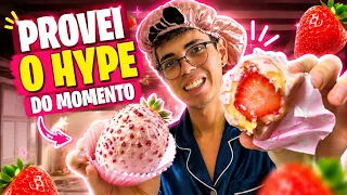 PROVANDO O MORANGO CRAVEJADO 😱🍓
