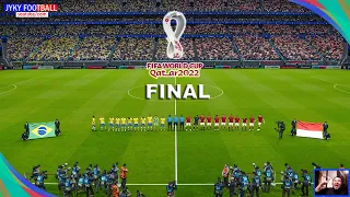 PES 2021 - Brazil vs Indonesia FINAL - FIFA World Cup 2022 - Full Match - All Goals HD - Gameplay PC