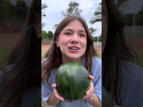 She made the Biggest Watermelon 🍉