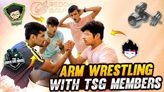 Arm Wrestling Challenge With All Tsg Members 💪 | Who Is Strongest In Bootcamp ?