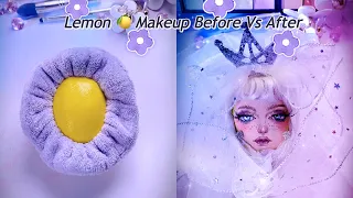 ASMR Lemon🍋 Makeup Skincare and removal tutorials and routine, relaxing satisfying transformation.