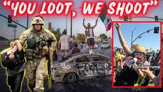 RAID! COPS STORM PROTESTORS! ‘You LOOT, We SHOOT’ – Marines in Los Angeles!