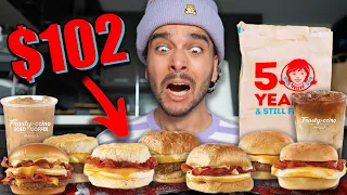 Eating the ENTIRE Wendys Breakfast Menu! *NEW*