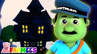 Toc toc toc doçura ou travessura | Halloween para crianças | Farmees Português | Canção infantil