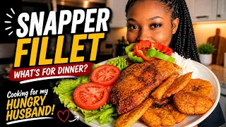Cooking for my Hungry Husband! Fried Snapper Fillet | Episode 30!