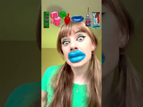 ASMR Emoji Sour Candy, Chewy Lips, Jelly Fruits Mukbang #shorts