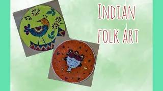 INDIAN FOLK ART PAINTING 🖼️ #shorts #video #live #livestream #viral #drawing 