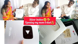 finally silver play button 😍🥰or mummy papa ne kiya open 😅🥰|| thanks to my YouTube family || amravati