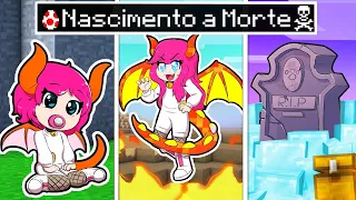 CICLO de VIDA de um DRAGÃO de FOGO no MINECRAFT (Nascer, Crescer, Envelhecer e Morre)